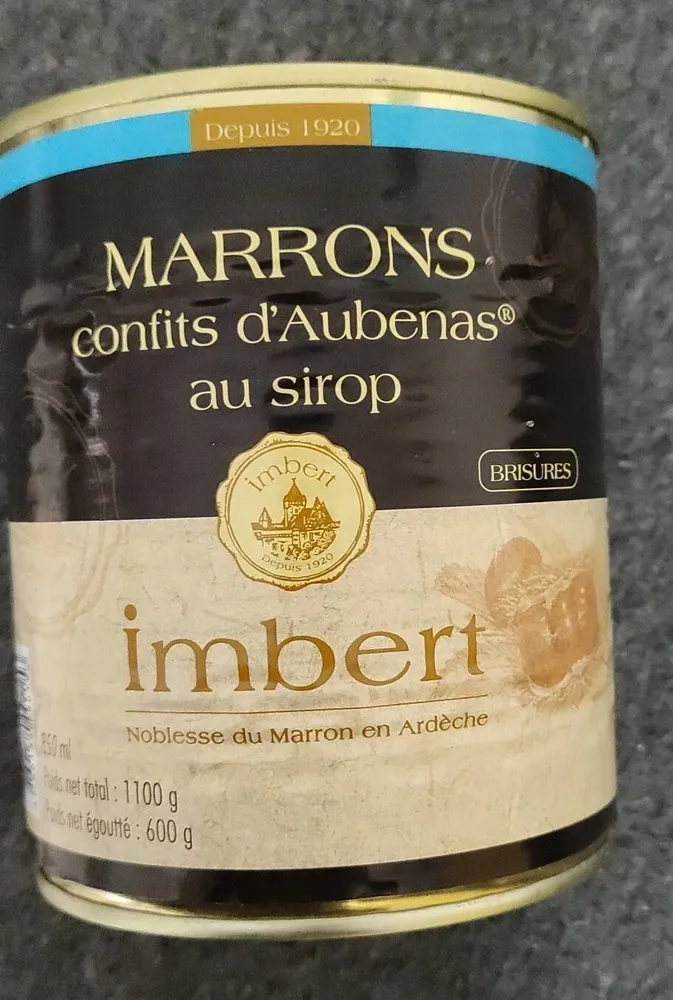 Marrons au sirop