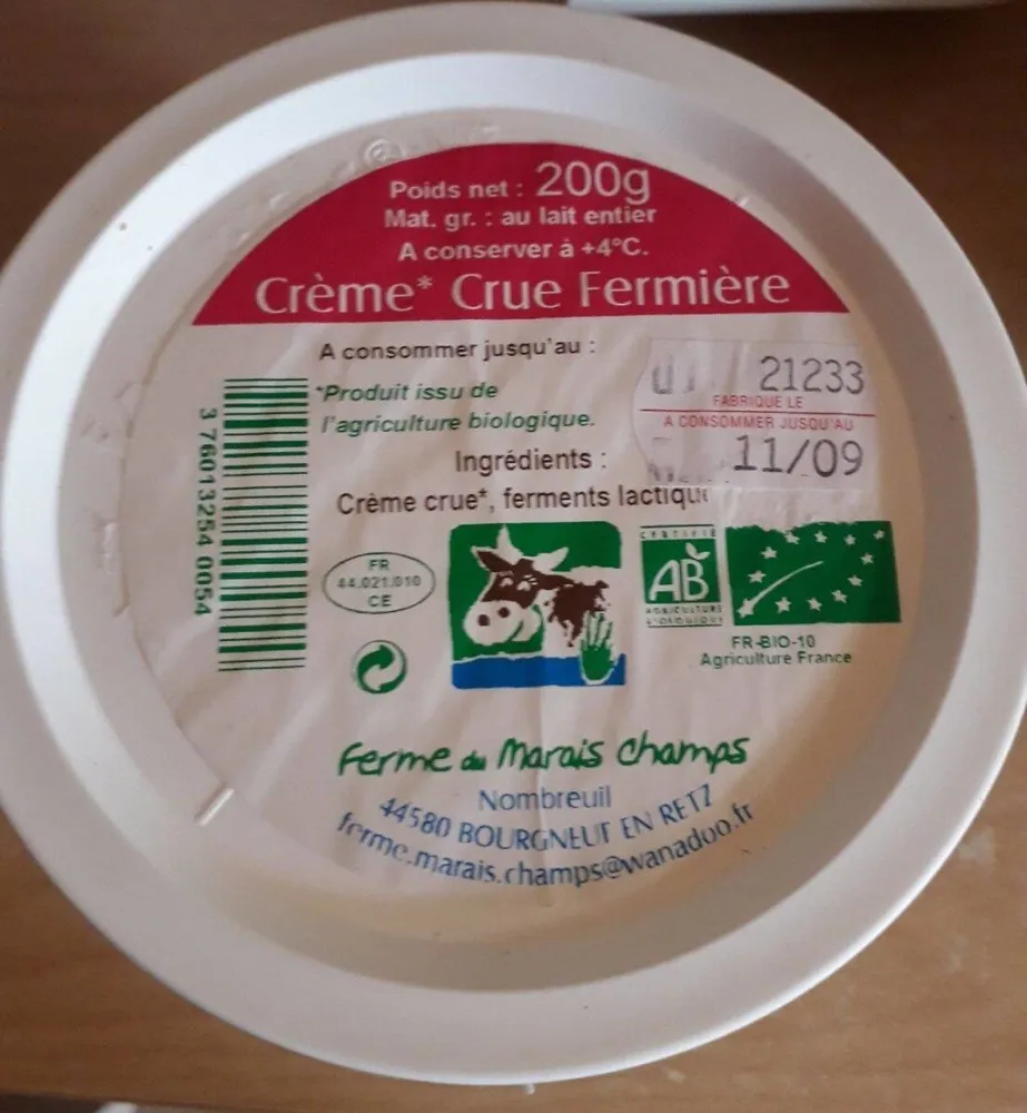 Crème Crue Fermière
