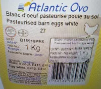Blanc d'oeuf pasteurisé poule au sol
