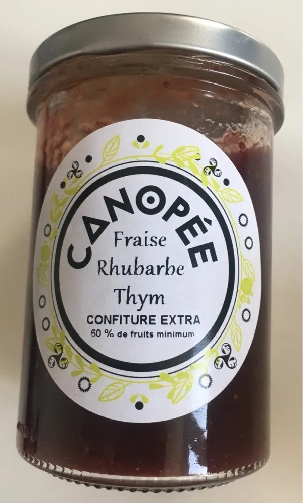 Confiture Fraise Rhubarbe Thym