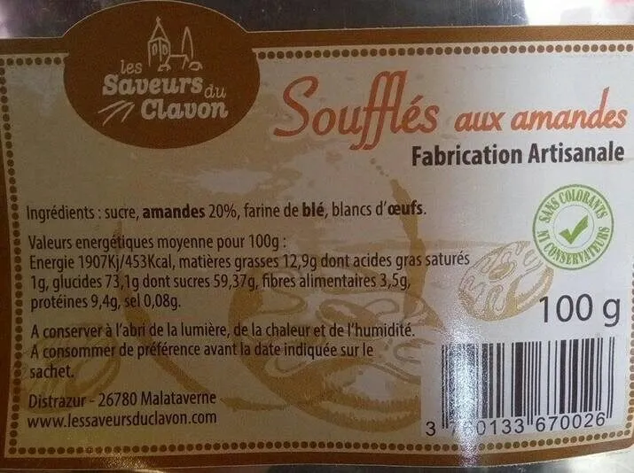 Soufflés aux amandes