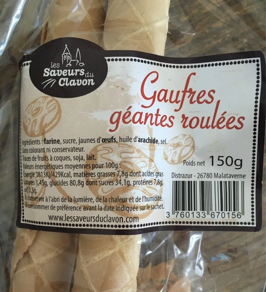 Gaufres géantes roulées