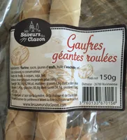 Gaufres géantes roulées