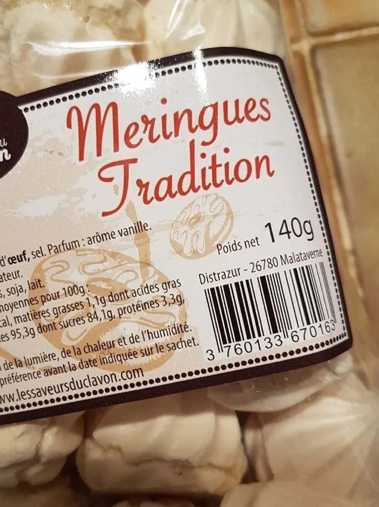 Meringues tradition