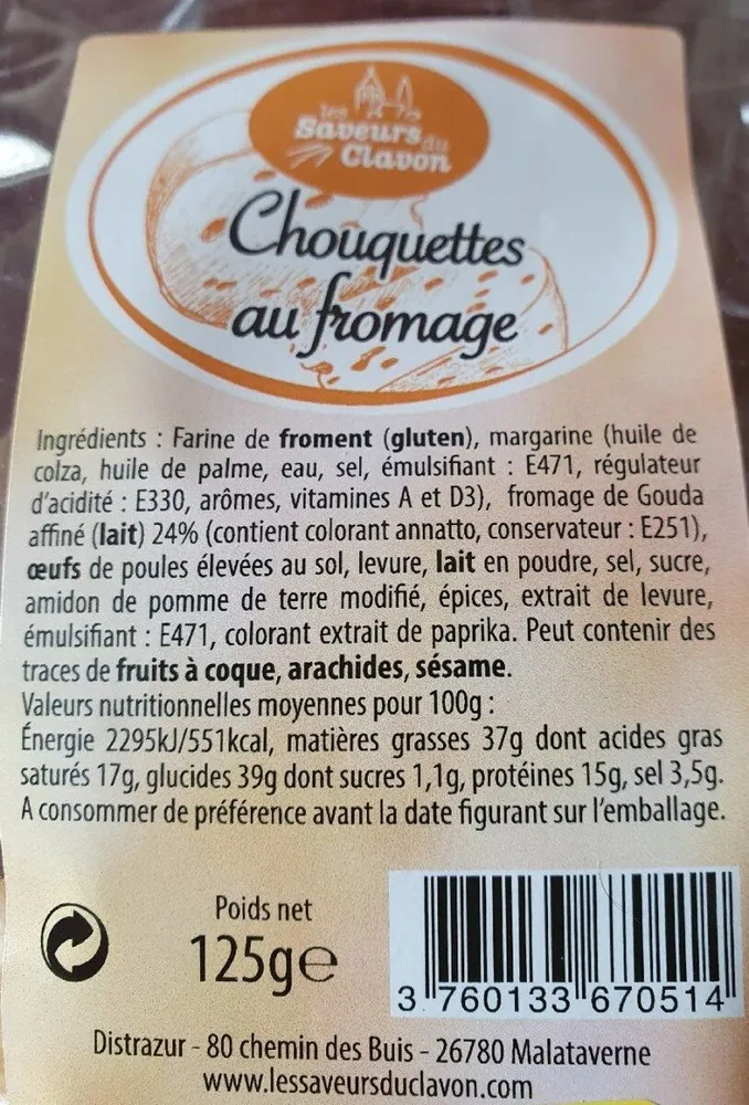 CHOUQUETTES AU FROMAGE