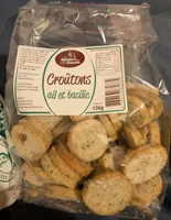Croûtons ail et basilic