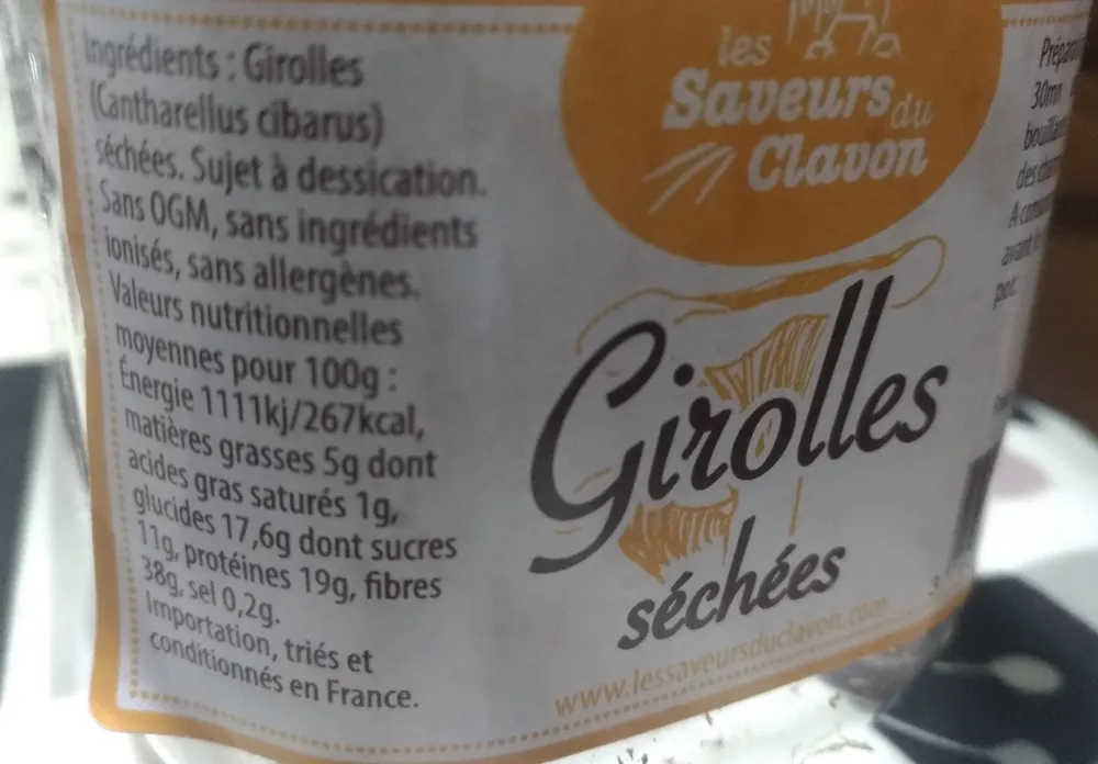 Girolles séchées