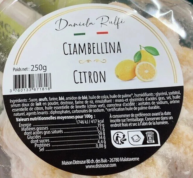 Ciambellina Citron