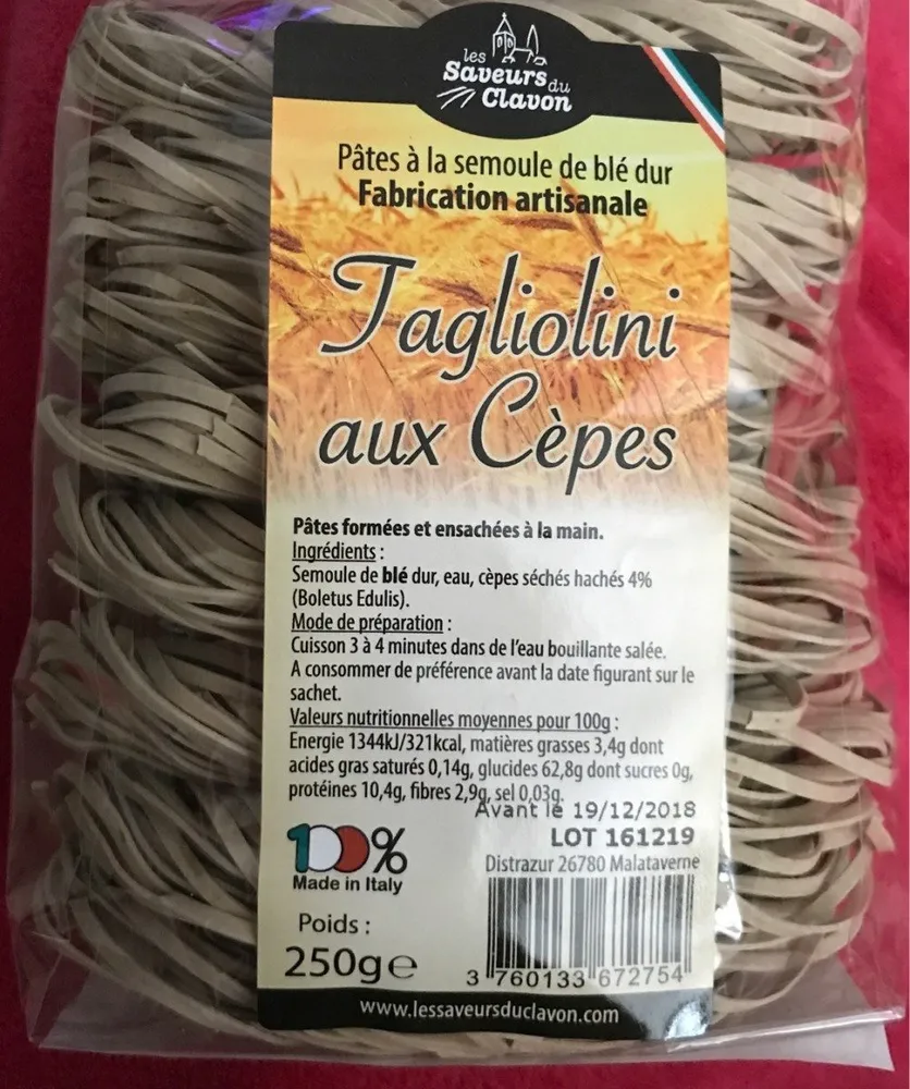 Tagliolini aux cepes