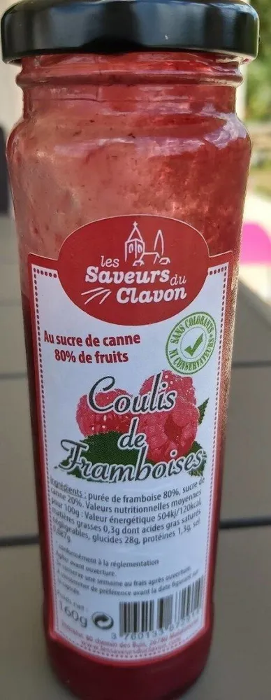 Coulis de framboises