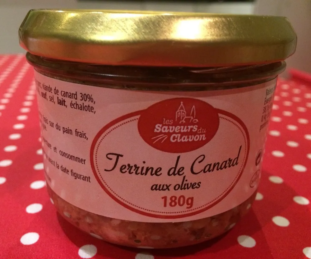 Terrine de canard aux olives