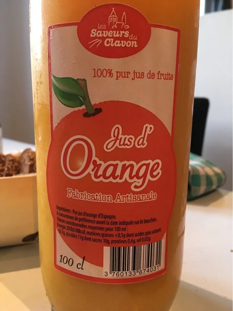 Jus d'orange
