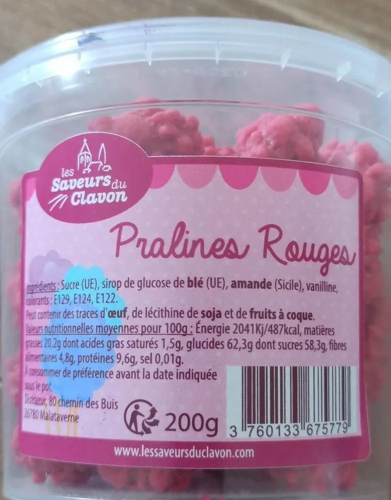 Pralines rouges