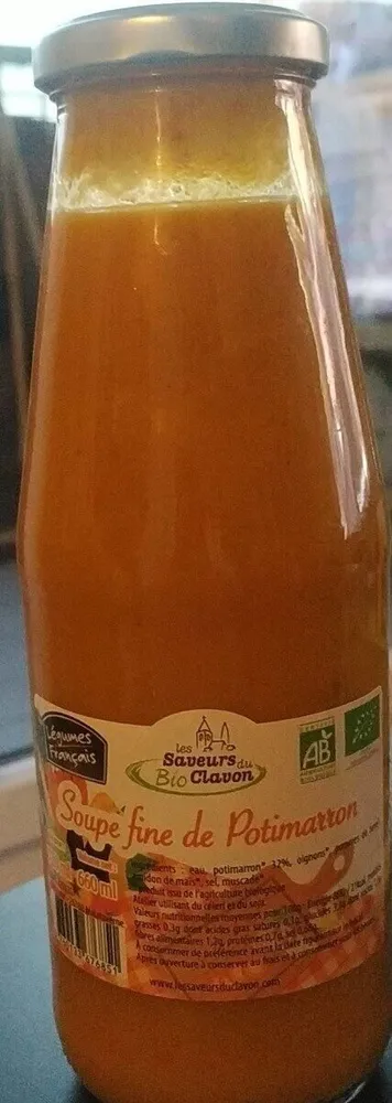 Soupe fine de potimarron