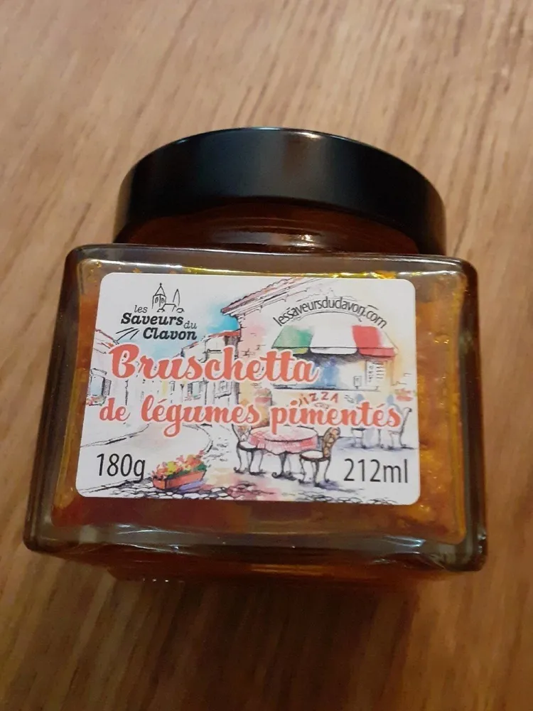 Bruschetta de légumes pimentés