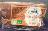 Pain d'épices bio au miel