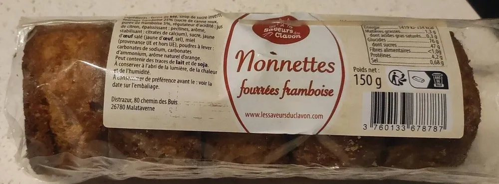 Nonnettes fourrées framboise