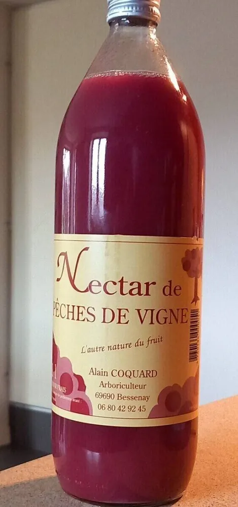 Nectar de pêche de vigne