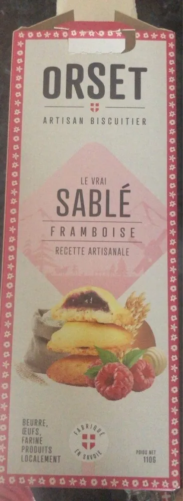 Sablés framboise
