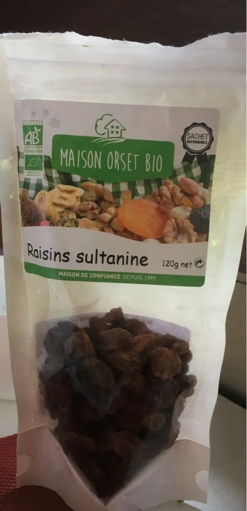 Raisins sultanine