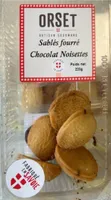 Sablés fourrés chocolat noisettes