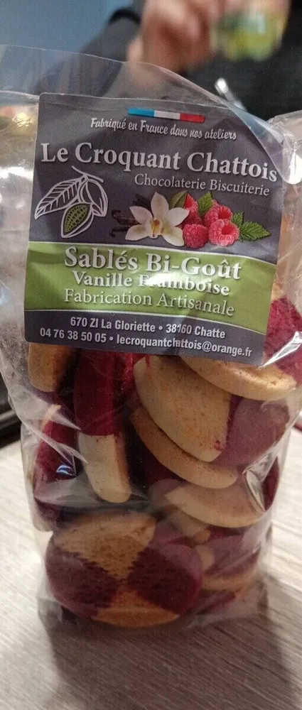 Sablés bi goût vanille framboise