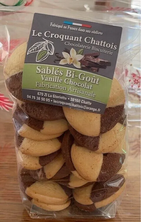 Sablé bi-gout vanille chocolat
