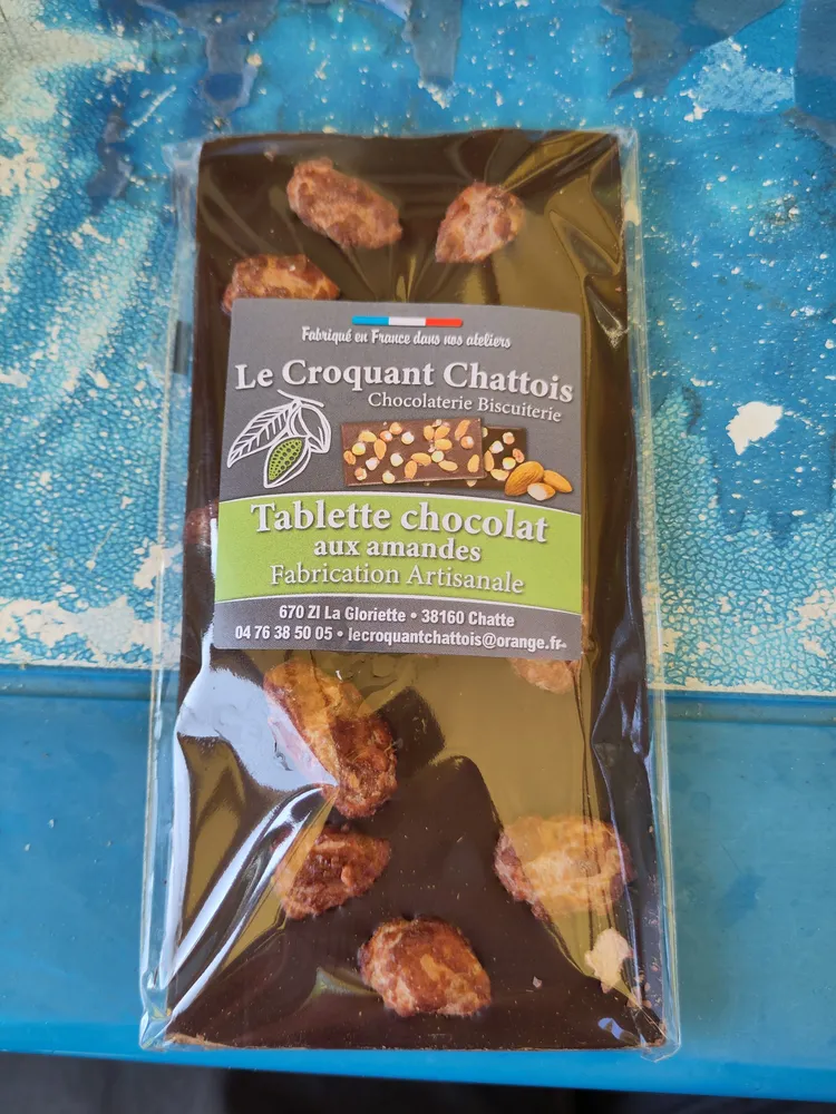 Tablette chocolat aux amandes