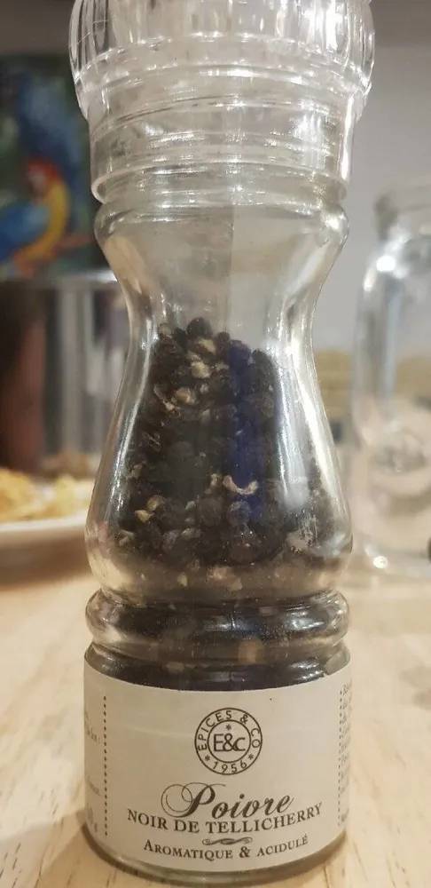 Poivre noir de tellicherry