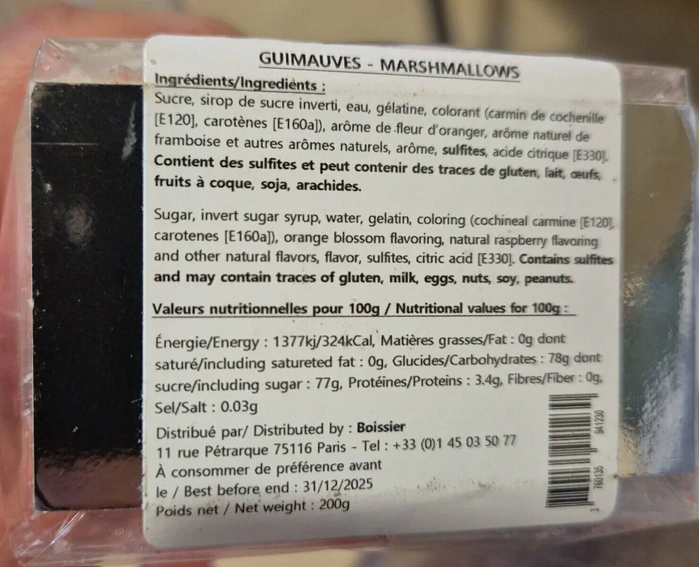 Guimauves marshimallows