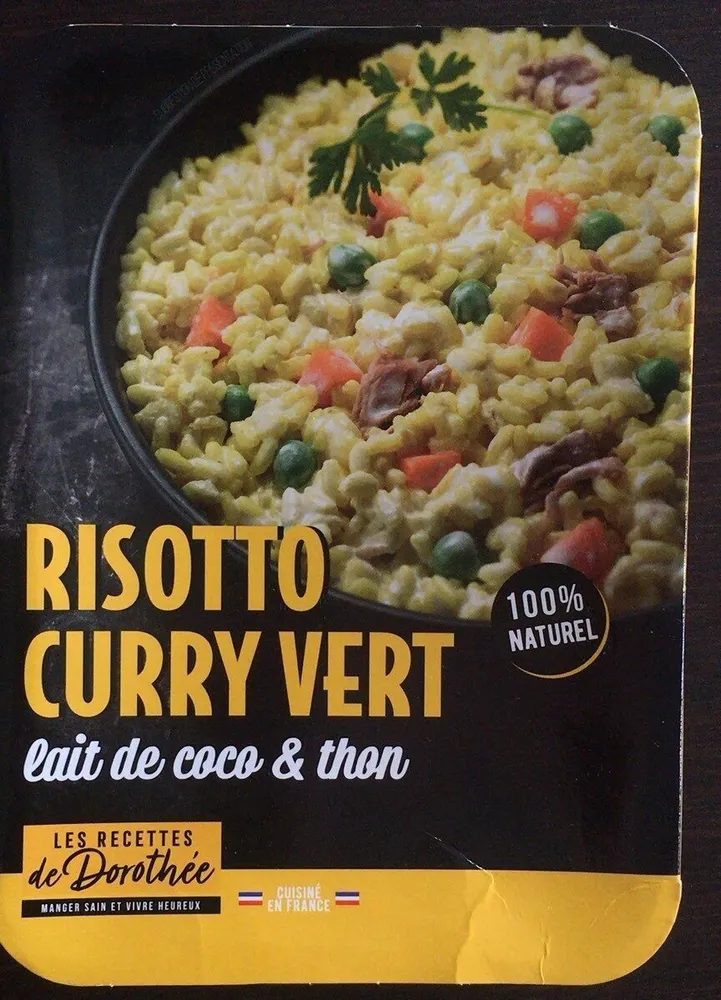 Risotto curry vert