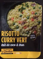 Risotto curry vert