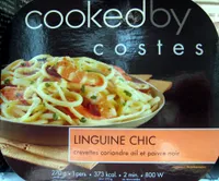 Linguine Chic (crevettes coriandre ail et poivre noir)
