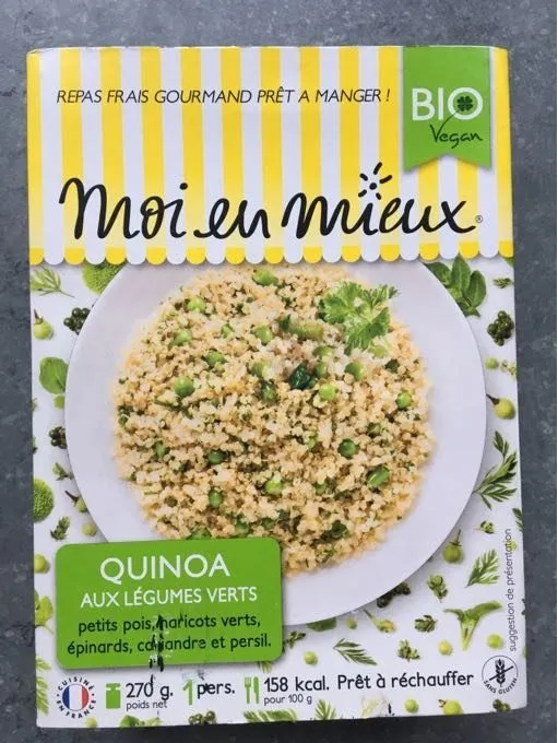 Quinoa aux légumes verts