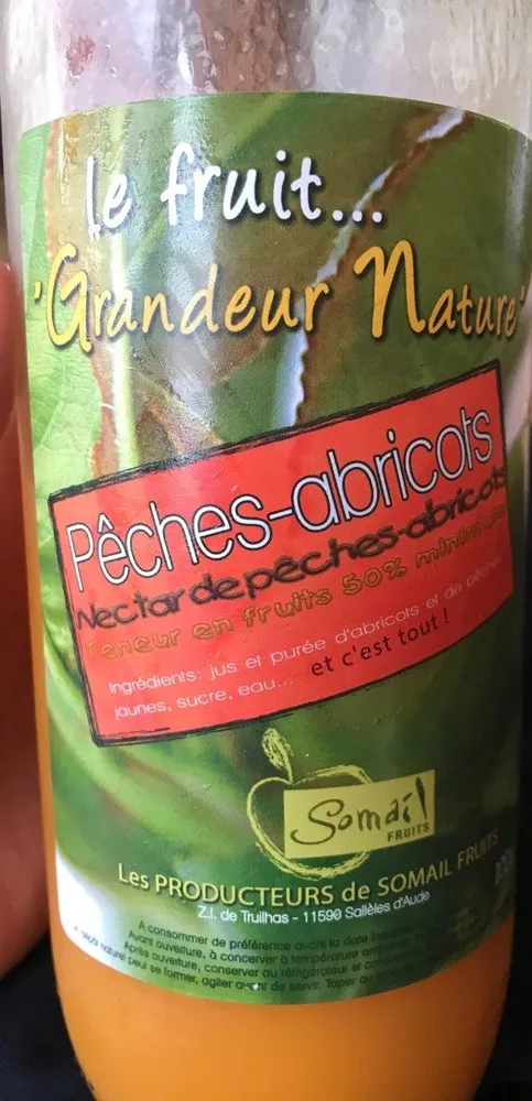 Nectar de pêches-abricots