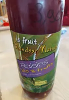 Jus de raisins 100% fruits