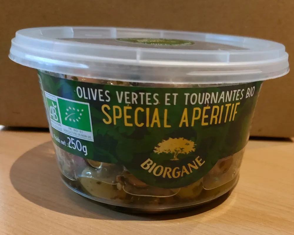 olives vertes et tournantes bio Spécial Apéritif