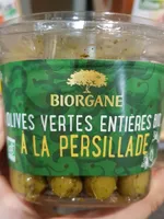 Olive verte entière bio à la persillade