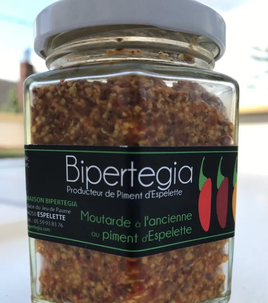 Moutarde à l'ancienne au piment d'Espelette