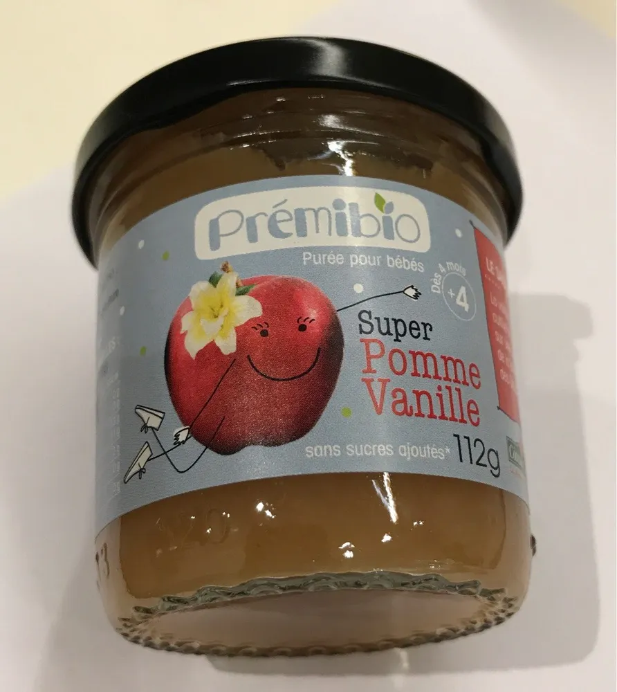 purée pour bébés Super Pomme Vanille