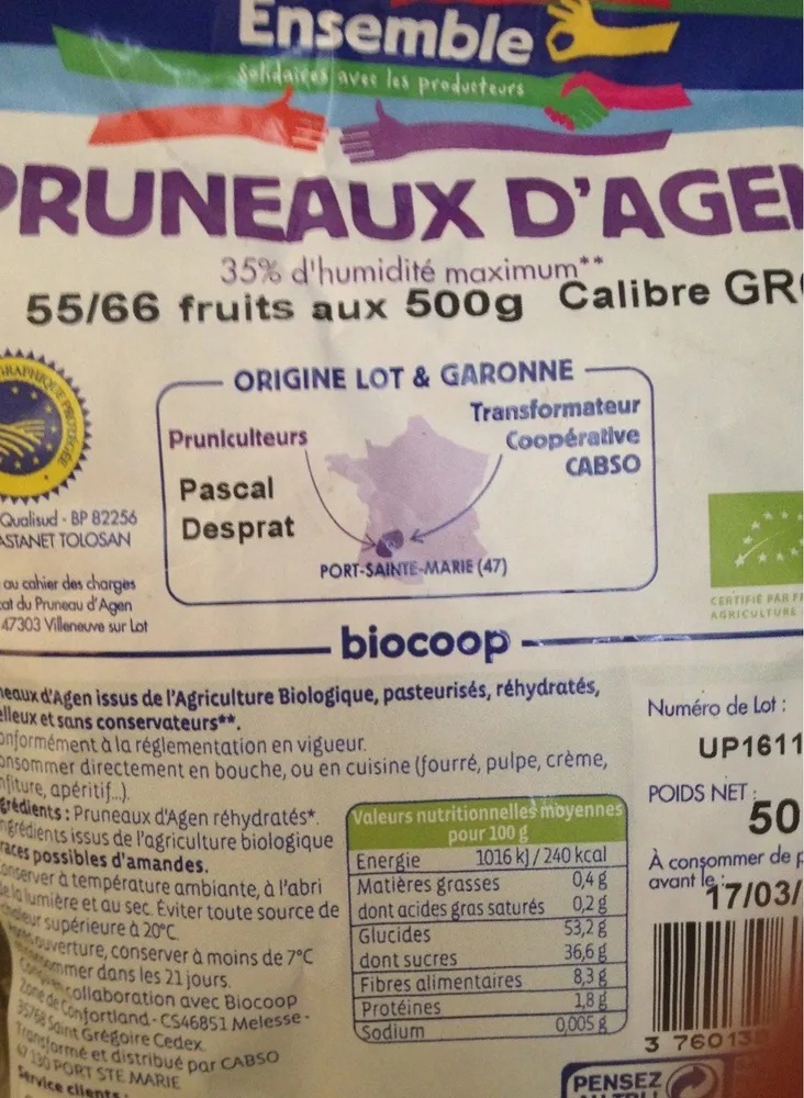 Pruneaux D'agen Gros
