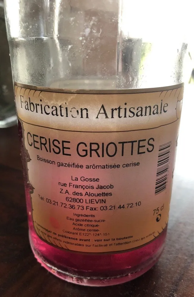 Limonade Cerise Griottes