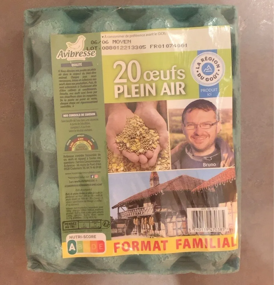 20 Oeufs plein air