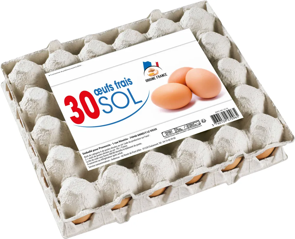 10 œuf frais sol