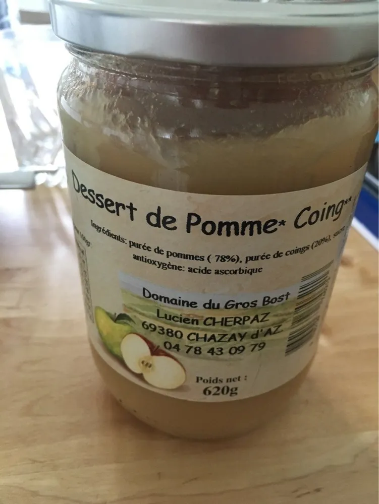 Dessert pomme coing