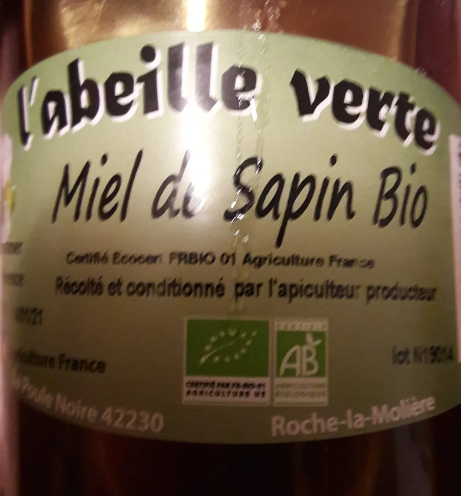 Miel de sapin bio