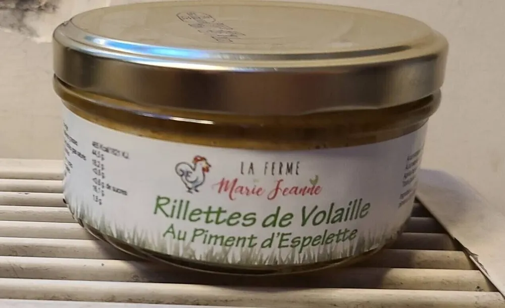 Rillettes de volaille au piment d espelette