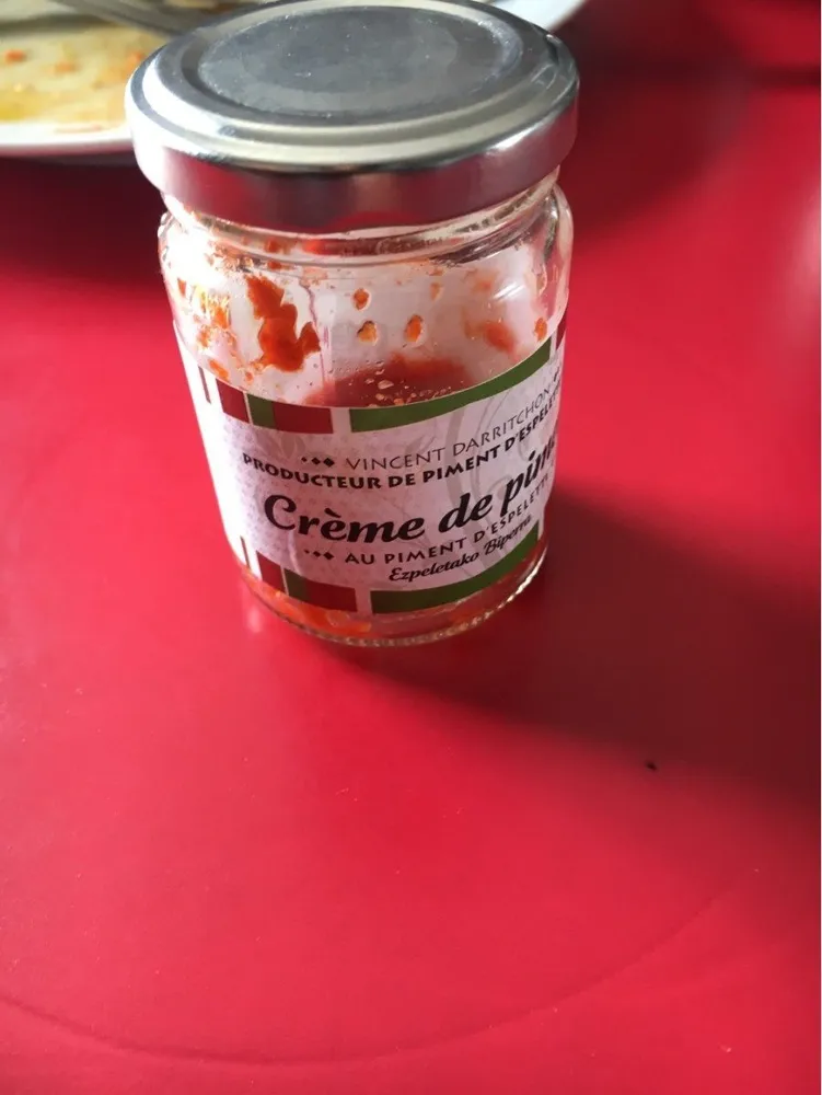 Crème de piments d'Espelette