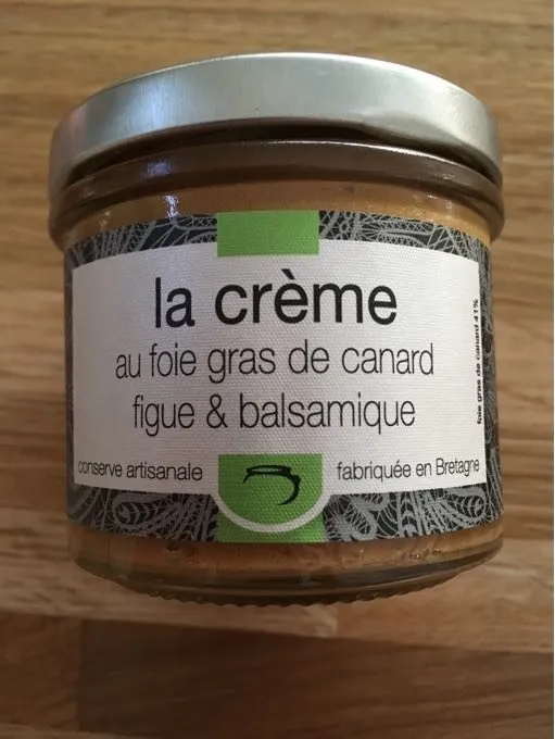 La Crème au foie gras de canard figue et balsamique