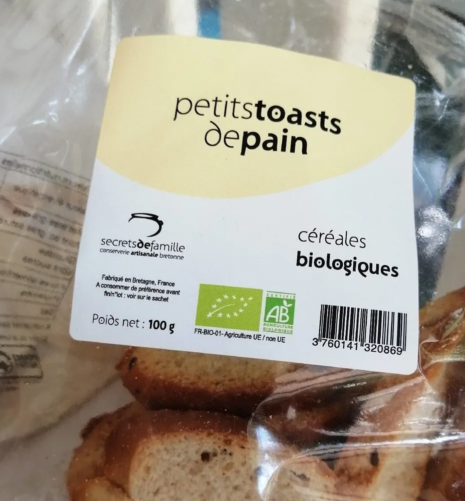 Petits toasts de pain